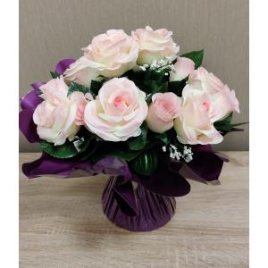 Fleur Artificielle Bouquet Bulle 33cm