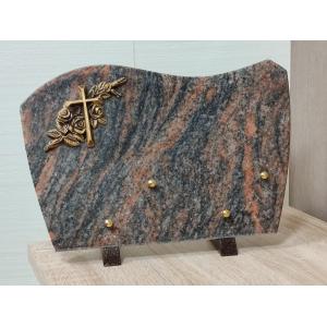 Plaque Granit 20x30cm avec motif bronze