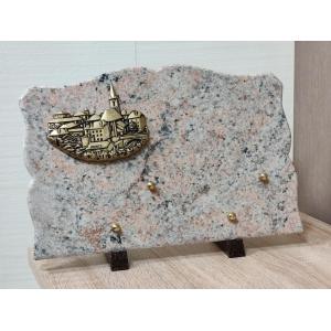 Plaque Granit 20x30cm avec motif bronze