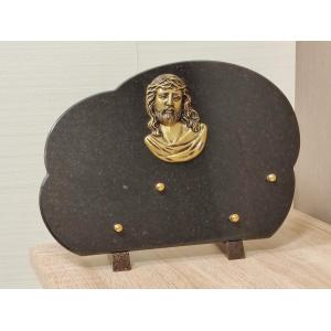 Plaque Granit 20x30cm avec motif bronze